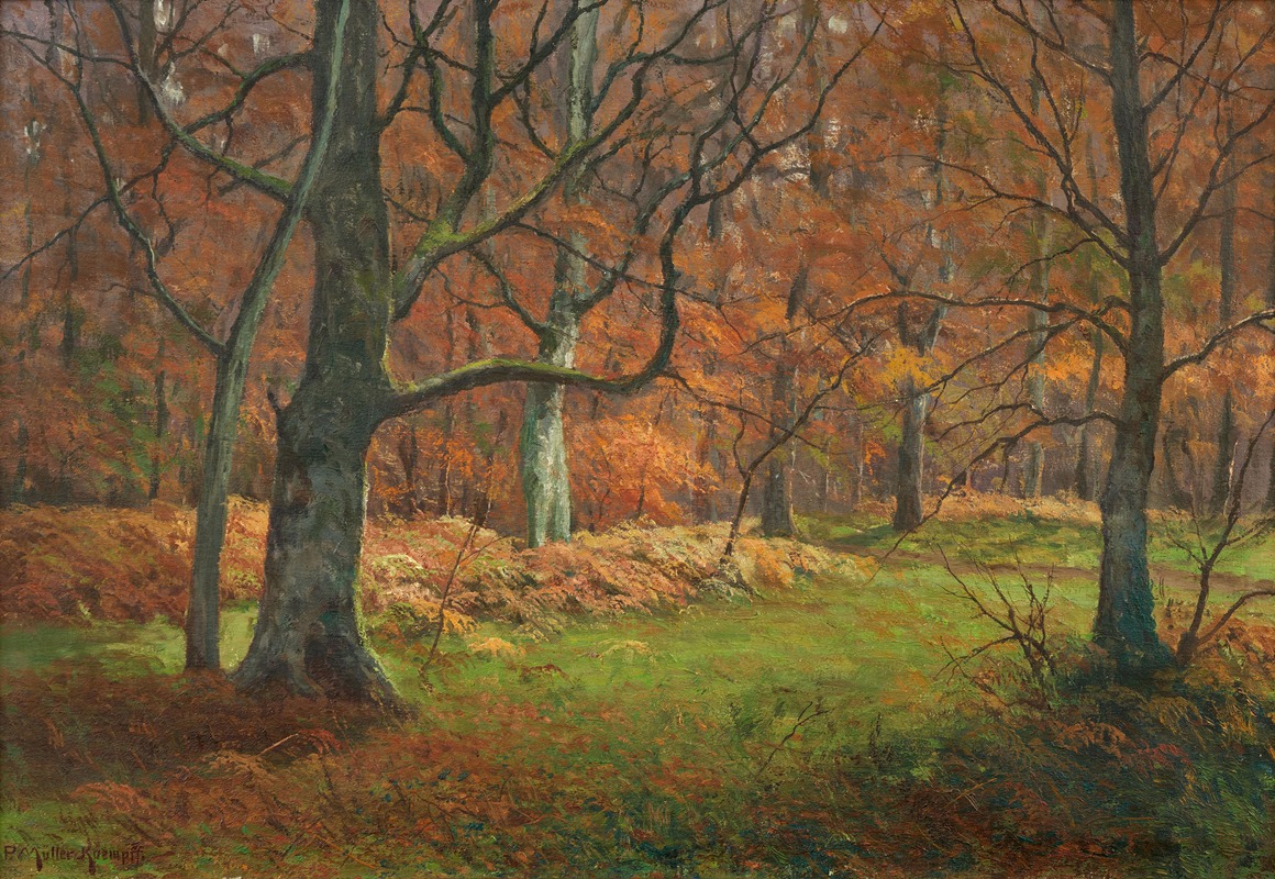 Das Innere eines Waldes by Unknown artist