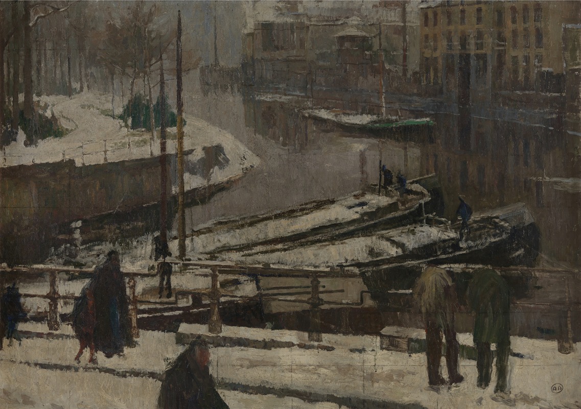 Thaw in Ghent (circa 1902) by Unknown artist